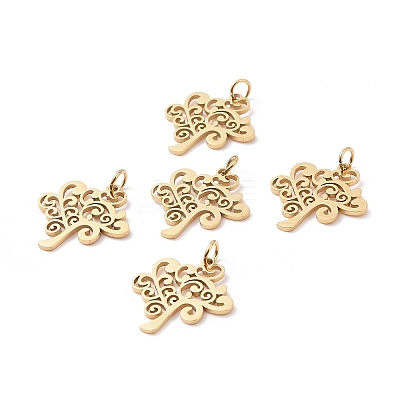 304 Stainless Steel Pendants STAS-S105-T517G-1