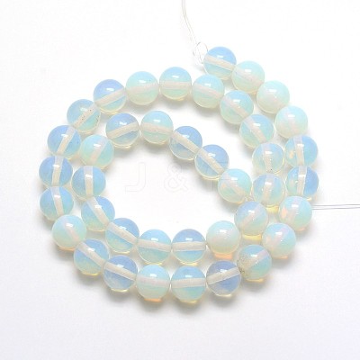 Opalite Round Beads Strands X-G-O047-08-10mm-1