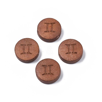 Laser Engraved Wood Beads WOOD-S053-53K-1