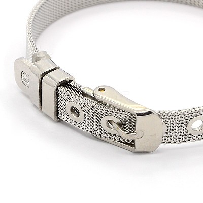 Tarnish Resistant Fashionable Unisex 304 Stainless Steel Watch Band Wristband Bracelets BJEW-F065A-01-1