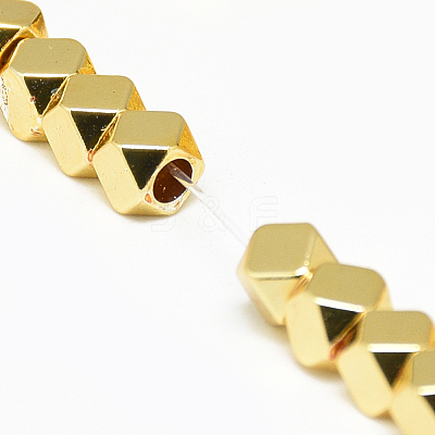 Electroplate Non-magnetic Synthetic Hematite Beads Strands G-Q465-31G-1