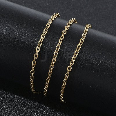 2MM 304 Stainless Steel Cable Chain Necklaces for Women SA-CBACA62-05G-1