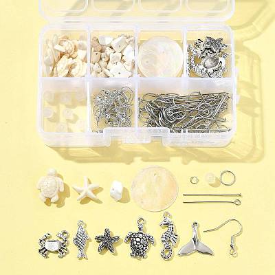 Ocean DIY Dangle Earring Making Kits DIY-FS0009-27-1
