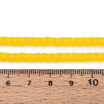 Imitation Jade Glass Beads Strands GLAA-N065-4x4mm-B02-1