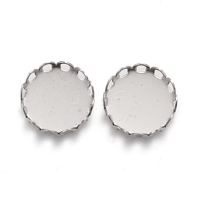 Tarnish Resistant 304 Stainless Steel Cabochon Settings STAS-P249-16G-P-1