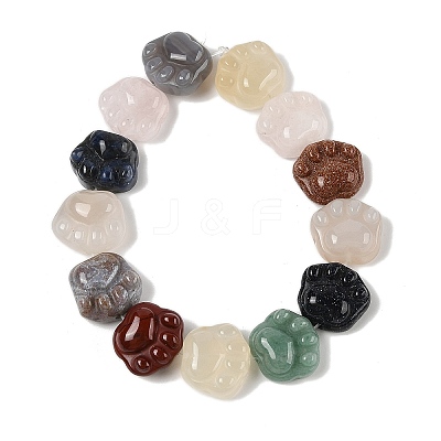 Natural & Synthetic Mixed Stone Beads Strands G-M108-A05-01-1