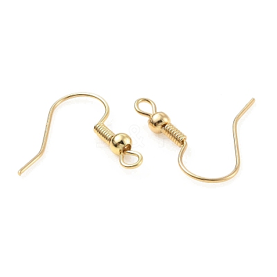 Brass Earring Hooks KK-C024-18KCG-1