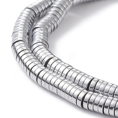 Electroplate Non-magnetic Synthetic Hematite Beads Strands X-G-J164A-4mm-04-1