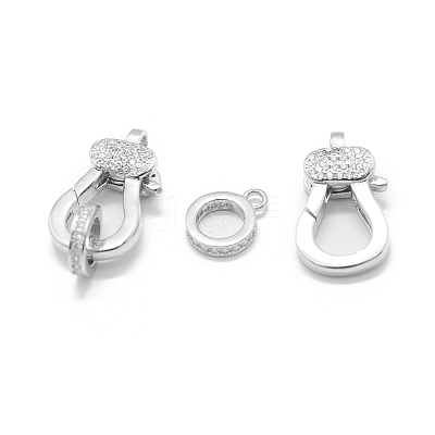 Anti-Tarnish Rhodium Plated 925 Sterling Silver Lobster Claw Clasps STER-L055-067P-1