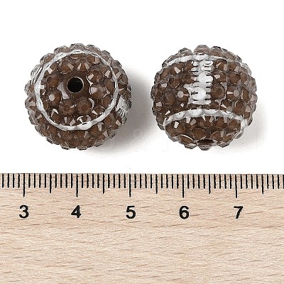 Sport Theme Opaque Acrylic Resin Beads MACR-U010-01D-1