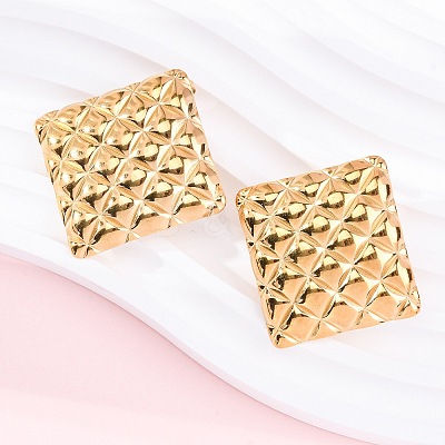 304 Stainless Steel Stud Earrings for Women EJEW-K306-08G-1
