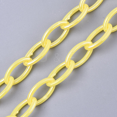 Acrylic Opaque Cable Chains X-PACR-N009-001K-1
