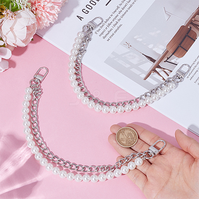 ABS Plastic Imitation Pearl Mobile Straps LS-AJEW-WH0270-628P-1