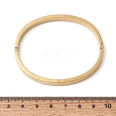304 Stainless Steel Hinged Bangles for Women BJEW-B168-12G-1