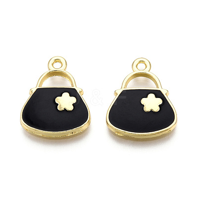 Rack Plating Alloy Enamel Pendants PALLOY-T077-212A-1