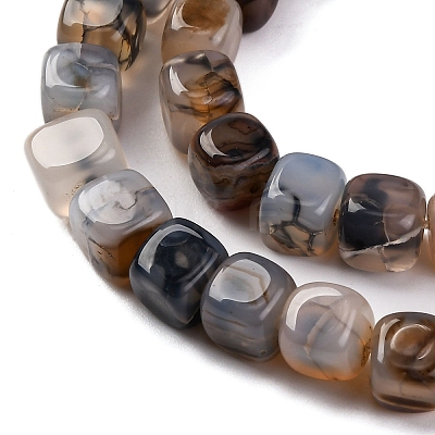 Natural Dragon Veins Agate Beads Strands G-G177-E09-01-1