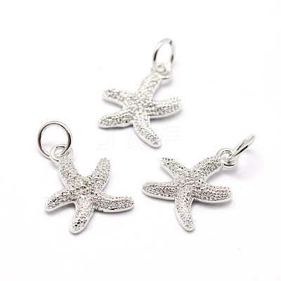 Brass Micro Pave Grade AAA Cubic Zirconia Pendants ZIRC-P072-05P-NR-1