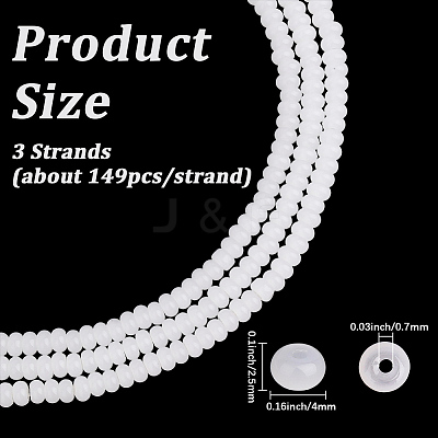 3 Strands Imitation Jade Glass Beads GLAA-PA0001-36A-01-1