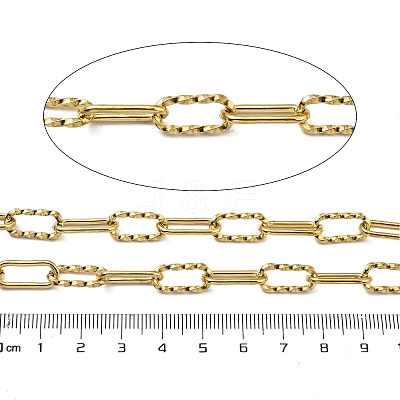 Ion Plating(IP) 304 Stainless Steel Oval Link Chains CHS-G039-15G-1