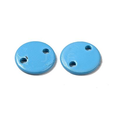 Spray Painted 201 Stainless Steel Connector Charms STAS-G304-23D-1