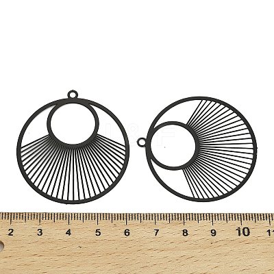 Spray Painted 430 Stainless Steel Pendants STAS-Z116-14-1
