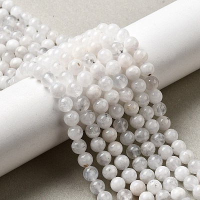 Natural Rainbow Moonstone Beads Strands G-D340-A01-6mm-1
