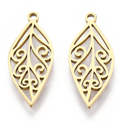 Ion Plating(IP) 304 Stainless Steel Pendants X-STAS-T063-207G-1