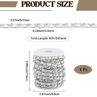 CutHollow 10Yards Oxidation Aluminum Rope Chains CHA-CL0001-01A-01-1