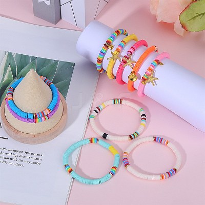 Stretch Charm Bracelets Sets BJEW-SZ0001-001-1