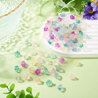 100Pcs Transparent Glass Beads GLAA-TA0004-27-1