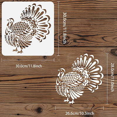 PET Hollow Out Drawing Painting Stencils DIY-WH0391-0435-1