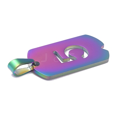 Ion Plating(IP) 304 Stainless Steel Pendants STAS-O127-A05-1