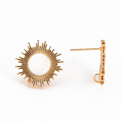 Brass Earring Findings X-KK-S356-248-NF-1