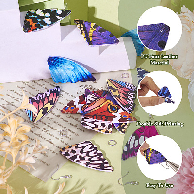 DIY Butterfly Wing Earring Making Kit DIY-TA0006-45-1