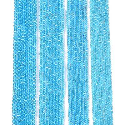 Electroplate Glass Beads Strands EGLA-A044-T4mm-A08-1