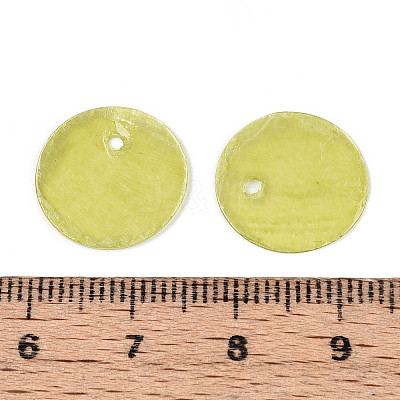 Spray Painted Natural Capiz Shell Disc Charms LS-X1-BSHE-T014-02C-1