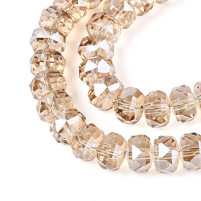Electroplate Glass Beads Strands EGLA-T021-20K-1