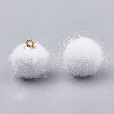 Faux Mink Fur Covered Pendants X-WOVE-S115-01G-1