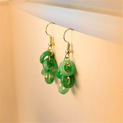 Brass Earring Hooks KK-BC0005-08G-1