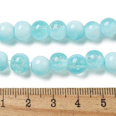 Crackle Glass Beads Strands GLAA-U001-8mm-08-1