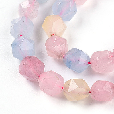 Dyed Natural White Jade Beads Strands G-T139-8mm-46W-1