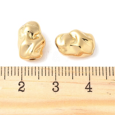 Nuggets Brass Beads KK-U064-19A-G-1