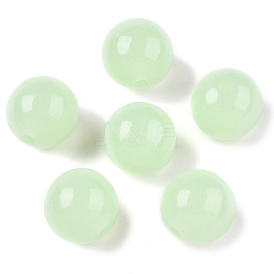 Opaque Acrylic Beads OACR-H038-09-03-1