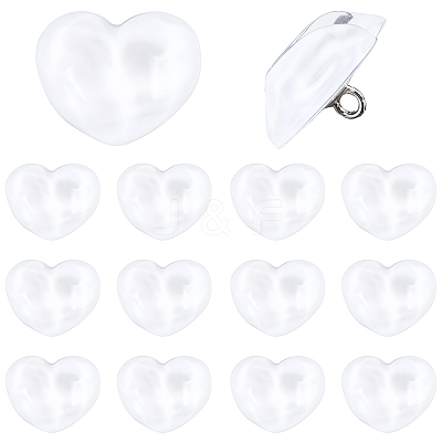 30Pcs 1-Hole Resin Shank Buttons BUTT-CY0001-25B-1