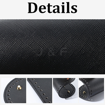 8Pcs 8 Colors Imitation Leather Bag Bottoms FIND-BBC0004-55-1