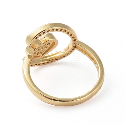 Adjustable Brass Finger Rings RJEW-G096-39G-1