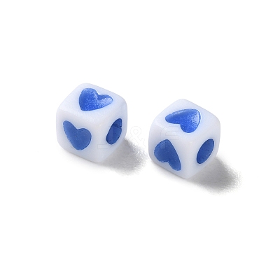 Opaque Acrylic Beads OACR-D301-06E-1