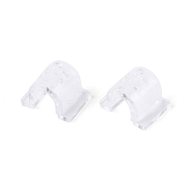 Transparent AS Plastic Base Buckle Hair Findings FIND-T064-004A-01-1