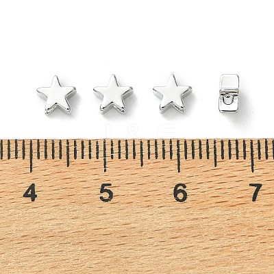 SHEGRACE Brass Star Beads XGRPCU878-300P-1