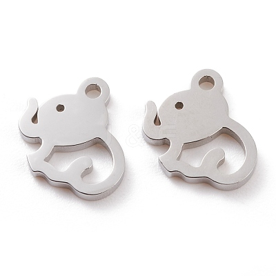 Non-Tarnish 304 Stainless Steel Charms STAS-Y002-12P-1
